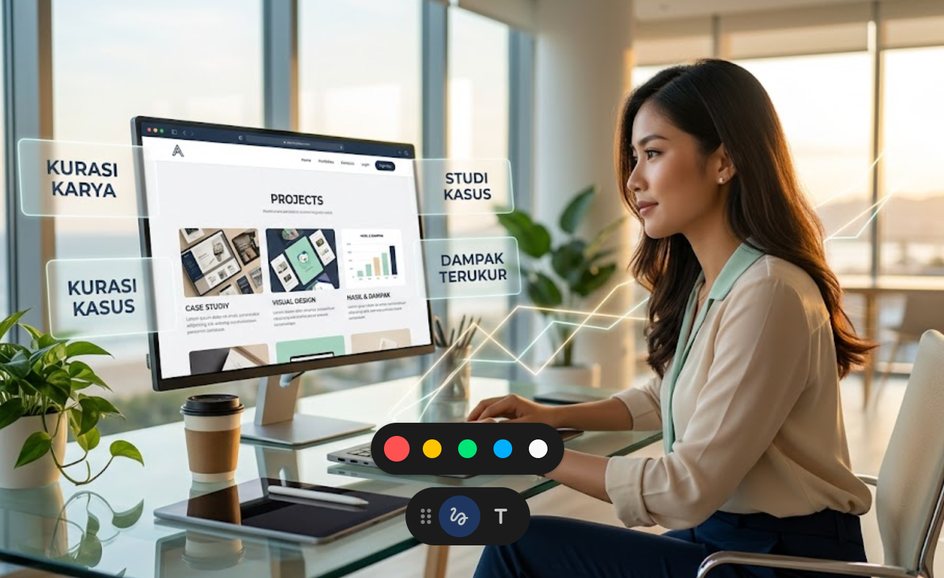 panduan membuat portofolio yang menarik