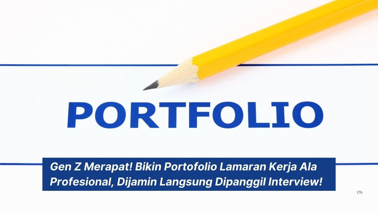 Menggunakan portofolio interaktif saat interview