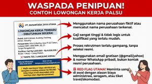contoh penipuan lowongan kerja