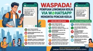 Waspada! Penipuan Lowongan Kerja Via WhatsApp Mengintai Pencari Kerja